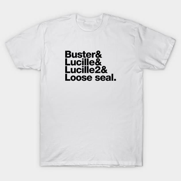 Buster's Roll Call (Arrested Development) T-Shirt by thedesigngarden